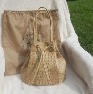 Blond Brahmin Drawstring Handbag